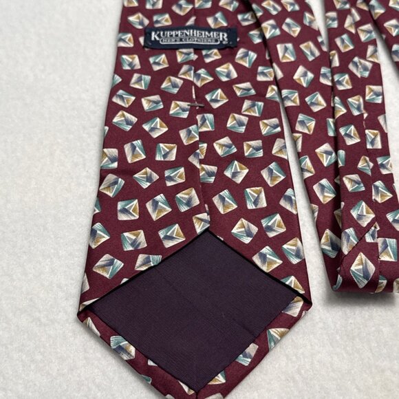 Kuppenheimer Tie Graphics 100% Silk USA 59" X 4" - Picture 7 of 8